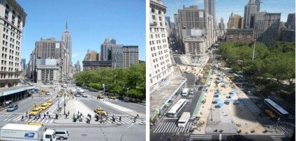 Madison Square avant et après