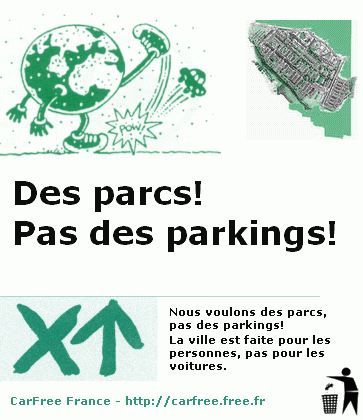 Des parcs à la place des parkings